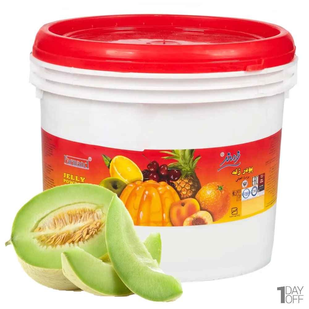 پودر ژله طالبی سطلی فرمند مقدار 3 کیلوگرم