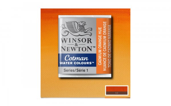 قرص آبرنگ وینزور (Winsor) سری Cotman رنگ CAD ORANGE HUE