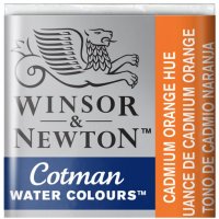 قرص آبرنگ وینزور (Winsor) سری Cotman رنگ CAD ORANGE HUE