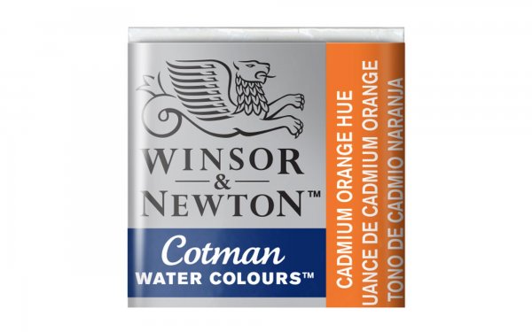 قرص آبرنگ وینزور (Winsor) سری Cotman رنگ CAD ORANGE HUE