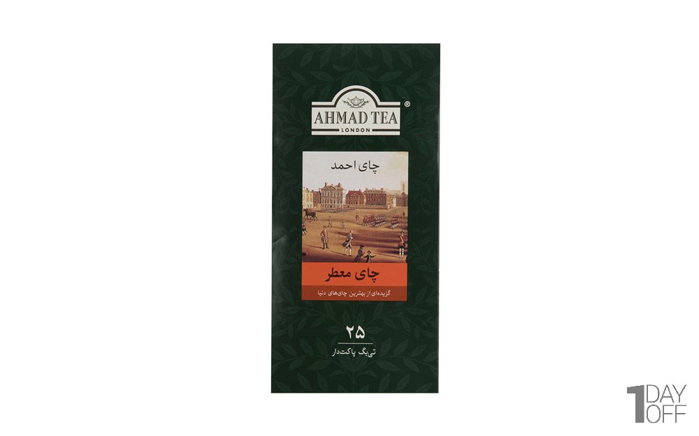 چای کیسه‌ای معطر احمد بسته 25 عددی