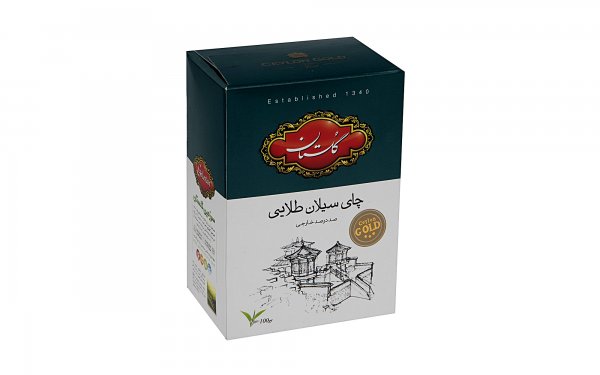 چای سیاه سیلان طلایی گلستان مقدار 100 گرم