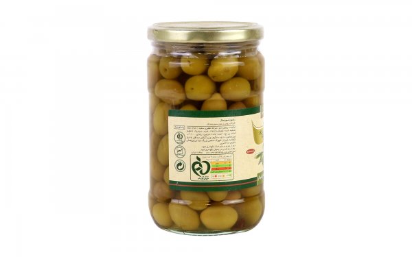 زیتون شور درشت درجه یک طعم‌دار سبزینه تک مقدار 700 گرم