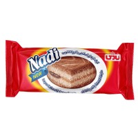 کیک لایه‌ای دو رنگ کرم‌دار نادی 40 گرم