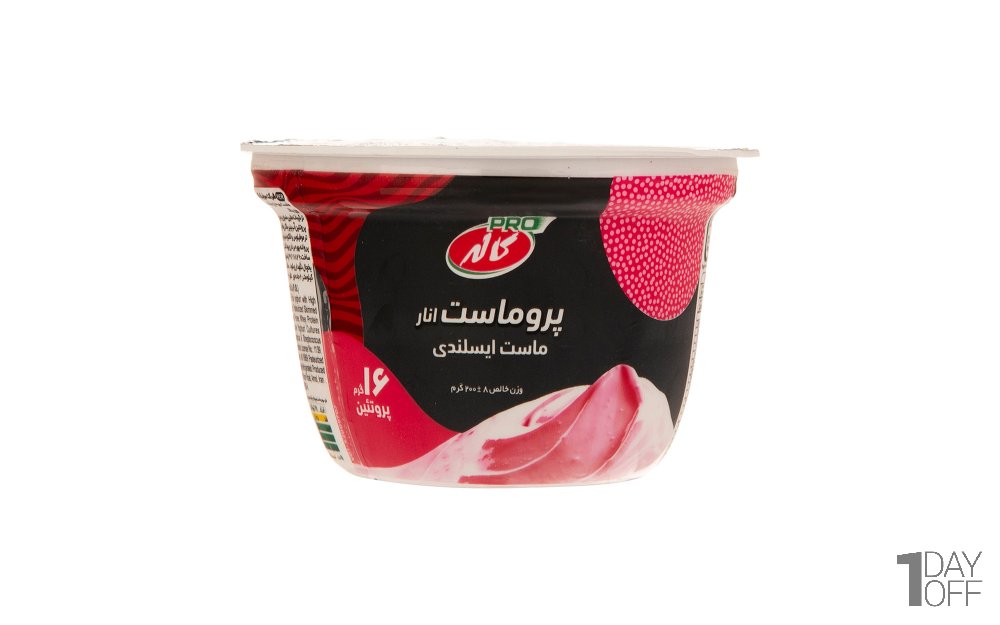 پروماست ایسلندی پروماست با طعم انار کاله مقدار 200 گرم 