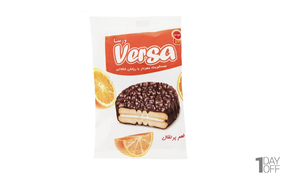 بیسکویت مغزدار والس پرتقالی ورسا مینو مقدار 30 گرم