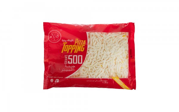 پنیر تاپینگ پیتزا 206 مقدار 500 گرم  