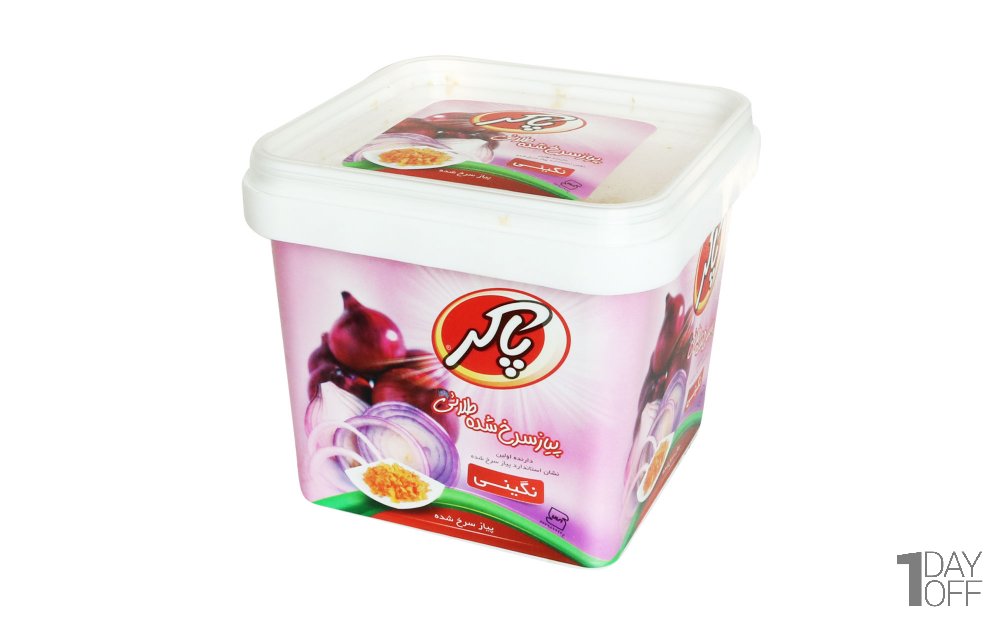 پیاز سرخ‌شده نگینی طلایی پاکر مقدار 150 گرم