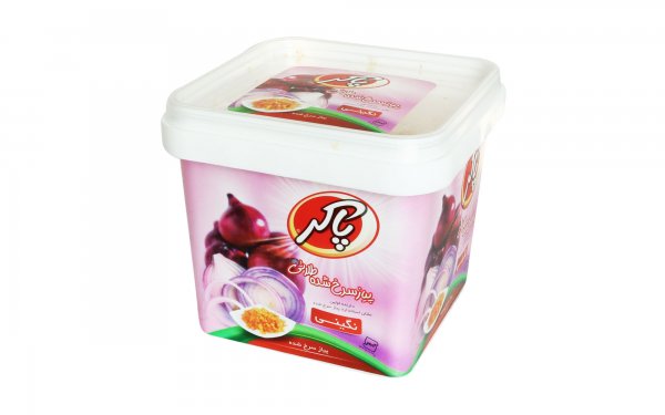 پیاز سرخ‌شده نگینی طلایی پاکر مقدار 150 گرم