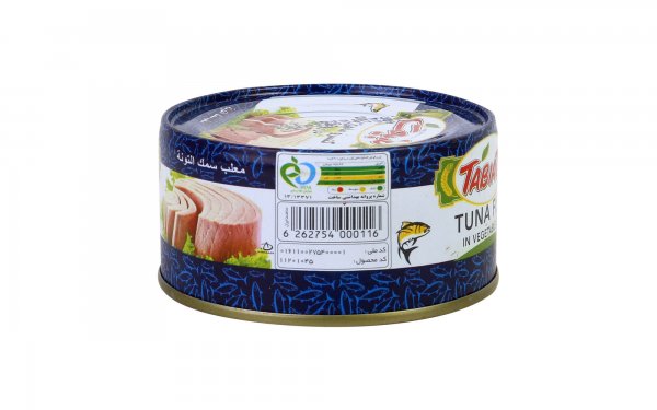 کنسرو ماهی‌ تون در روغن طبیعت مقدار 180 گرم