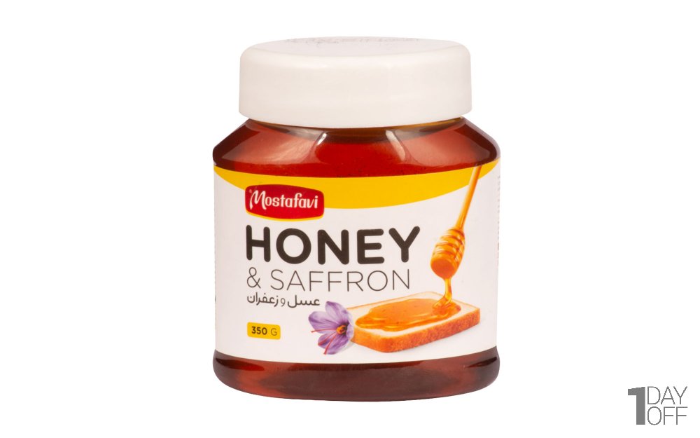 عسل زعفرانی مصطفوی مقدار 350 گرم