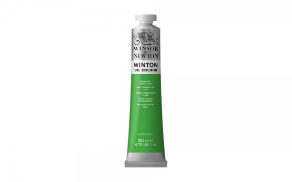 رنگ روغن وینزور (Winsor) سری Winton مقدار 200 میلی‌لیتر رنگ PERMANENT GREEN LIGHT