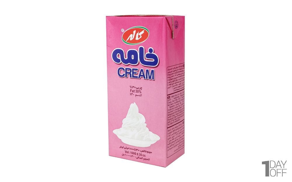 خامه صبحانه 30 درصد چربی کاله مقدار 1 لیتر 