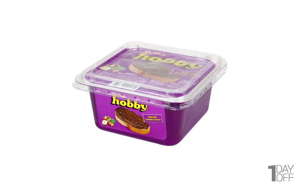 شکلات صبحانه با طعم فندق هوبی (hobby) مقدار 350 گرم