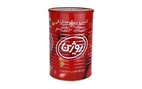 رب گوجه‌فرنگی روژین مقدار 4.3 کیلوگرم