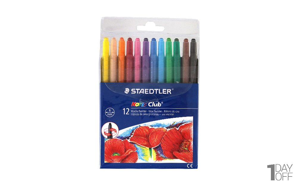 پاستل گچی 12 رنگ استدلر (Staedtler) مدل Noris Club