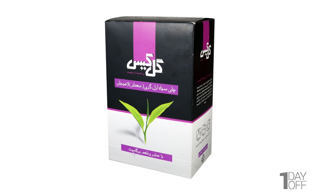 چای سیاه لاهیجان گل‌کیس مقدار 450 گرم
