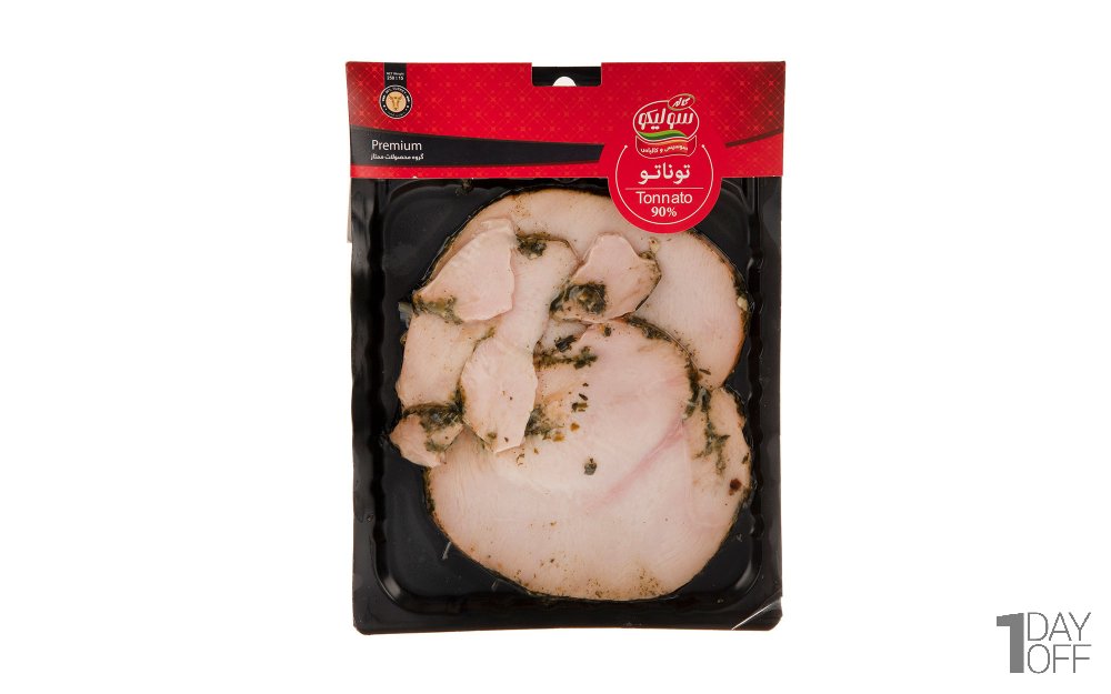 توناتو ژامبون بوقلمون  90% گوشت سولیکو کاله مقدار 250 گرم