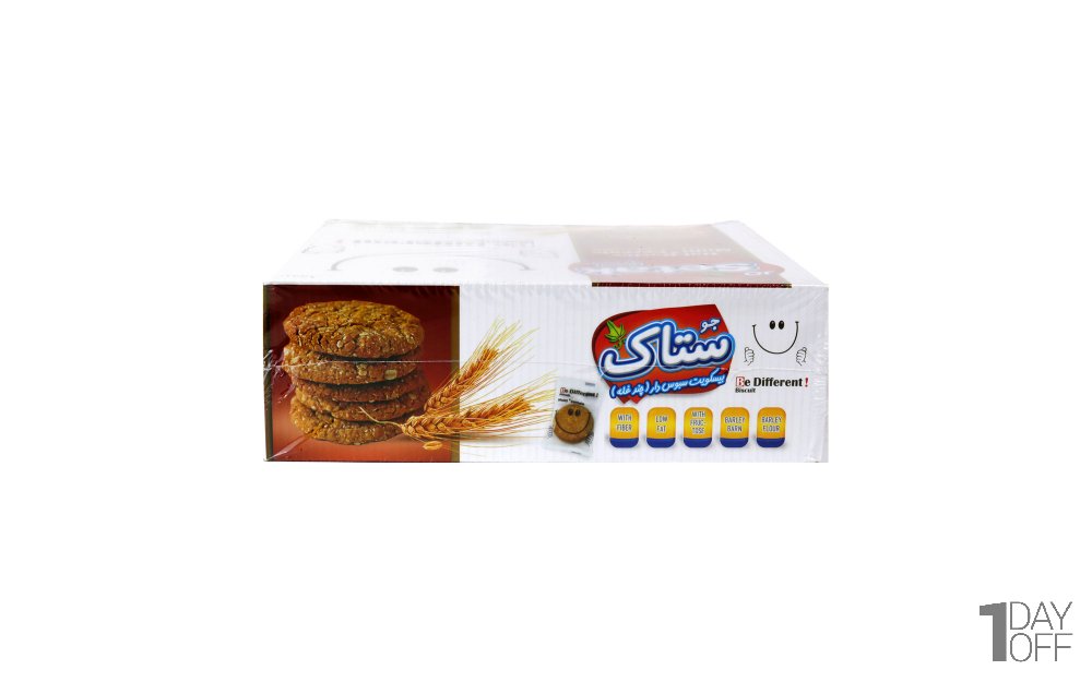 بیسکویت سبوس‌دار چندغله ستاک مقدار 760 گرم
