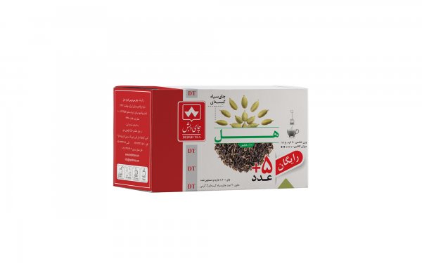 چای سیاه کیسه‌ای هل دبش بسته 25 عددی
