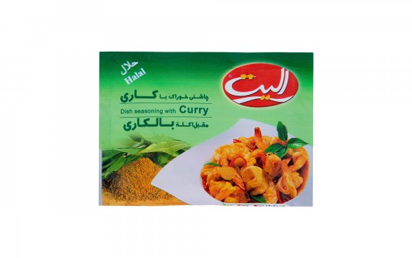 چاشنی خوراک حاوی ادویه کاری الیت مقدار 15 گرم 
