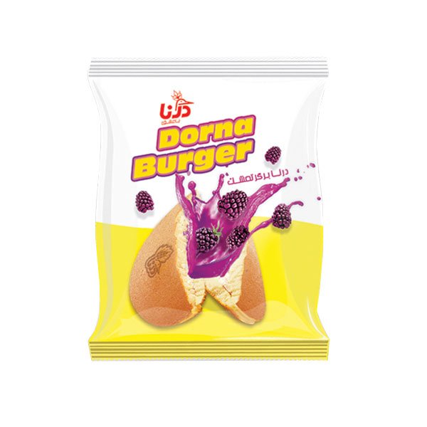 کیک درنا برگر تمشک درنا مقدار 40 گرم