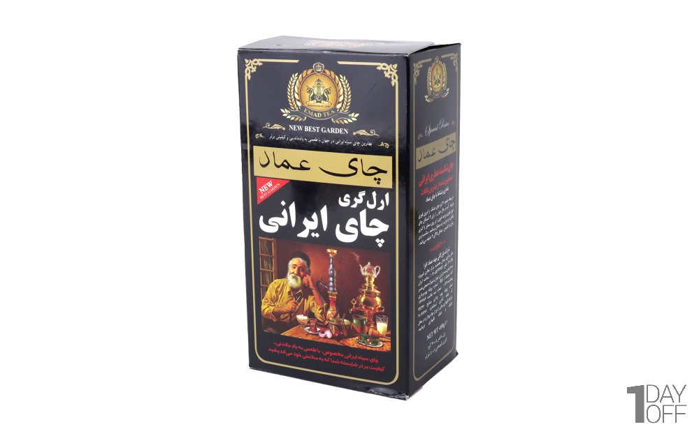 چای شکسته ایرانی معطر ارل‌گری عماد مقدار 400 گرم 