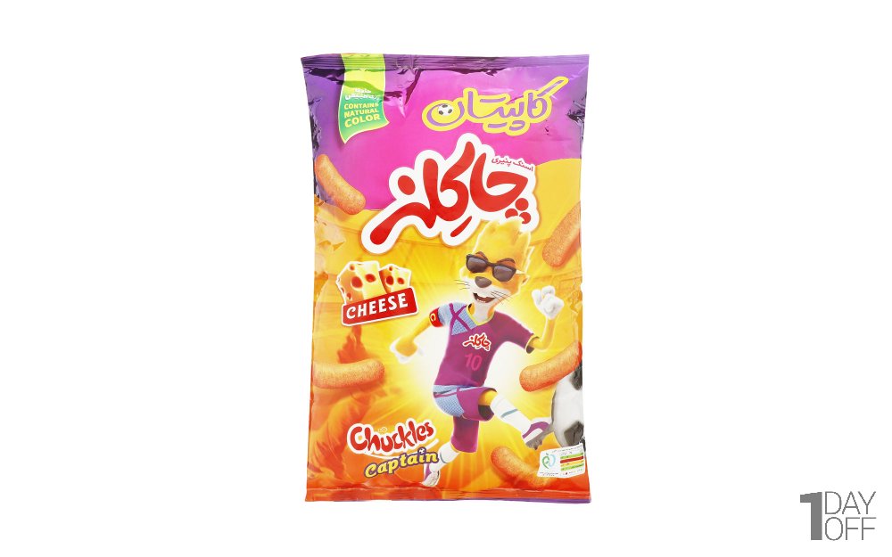 اسنک پنیری کاپیتان چاکلز مقدار 50 گرم