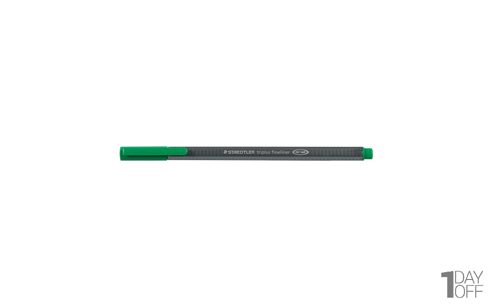 روان‌نویس استدلر (Staedtler) مدل Triplus Fineliner نوع نوک نمدی رنگ سبز 