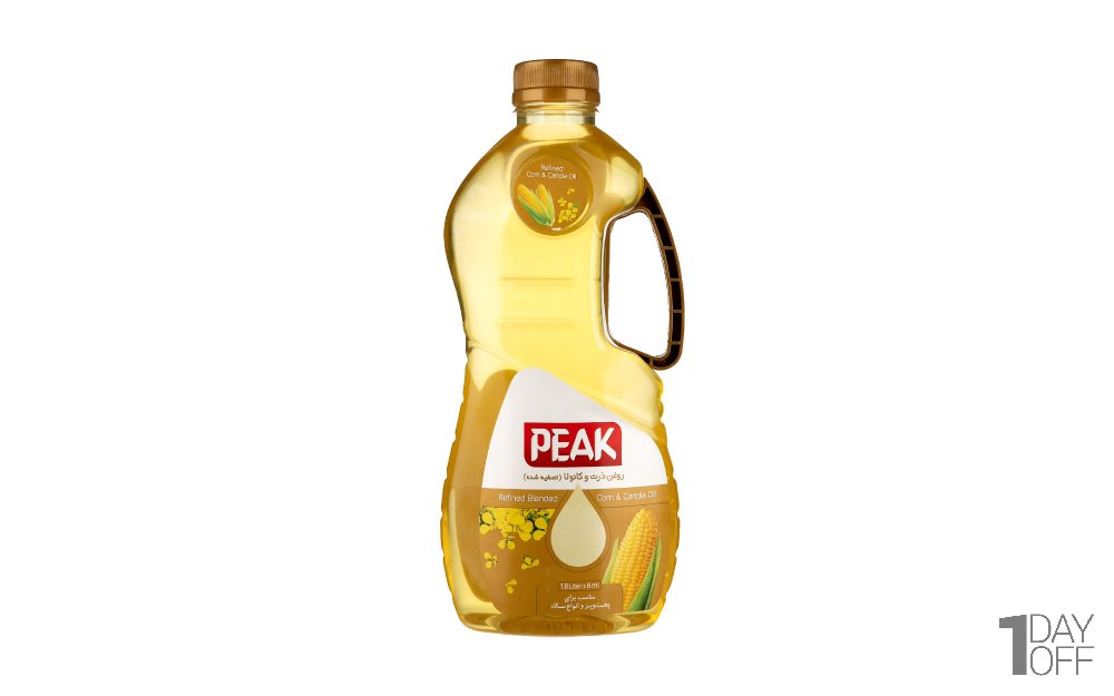 روغن مایع مخلوط خوراکی کانولا و ذرت پیک مقدار 1.8 لیتر