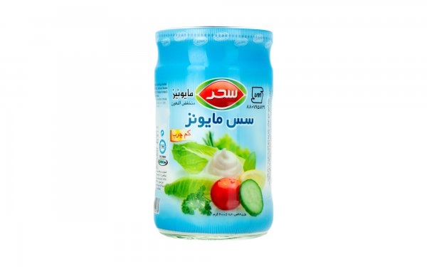 سس مایونز کم‌چرب سحر مقدار 600 گرم 