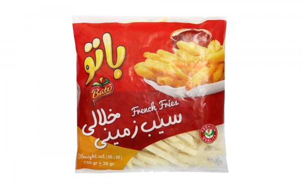 سیب‌زمینی خلالی نیمه‌آماده باتو مقدار 750 گرم