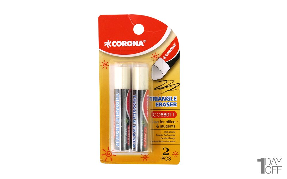 پاک‌کن دوقلو کرنا (Corona) رنگ سفید