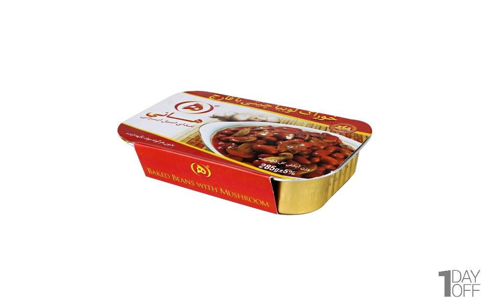 خوراک لوبیاچیتی با قارچ هانی مقدار 285 گرم