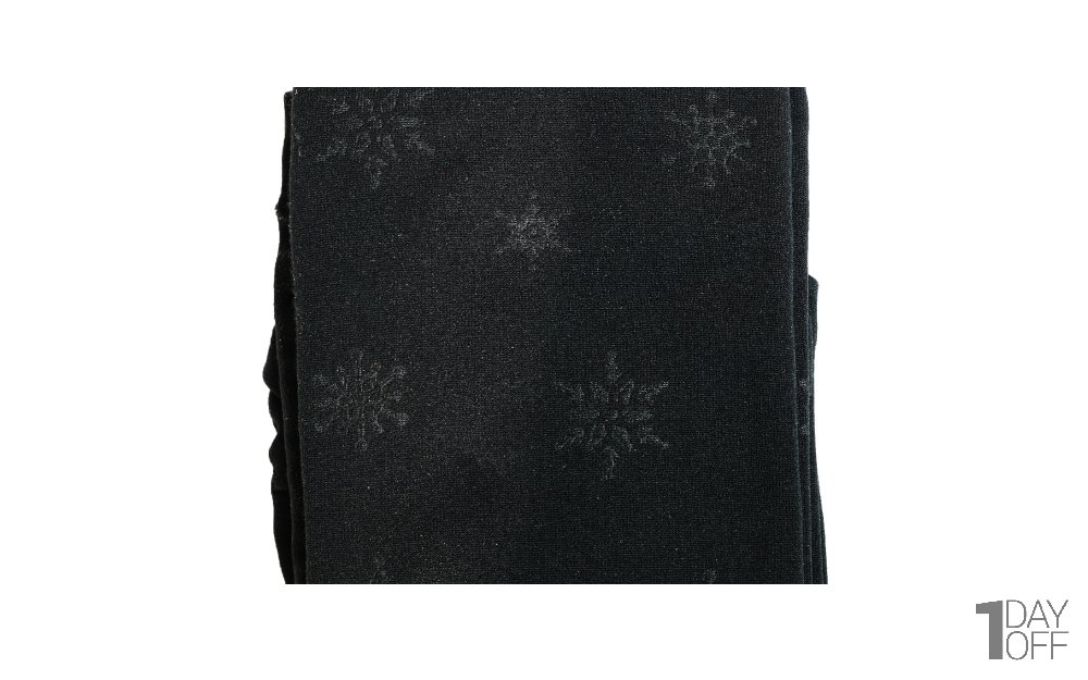 جوراب شلواری زمستانی طرح‌دار مشکی اسمارا سایز L