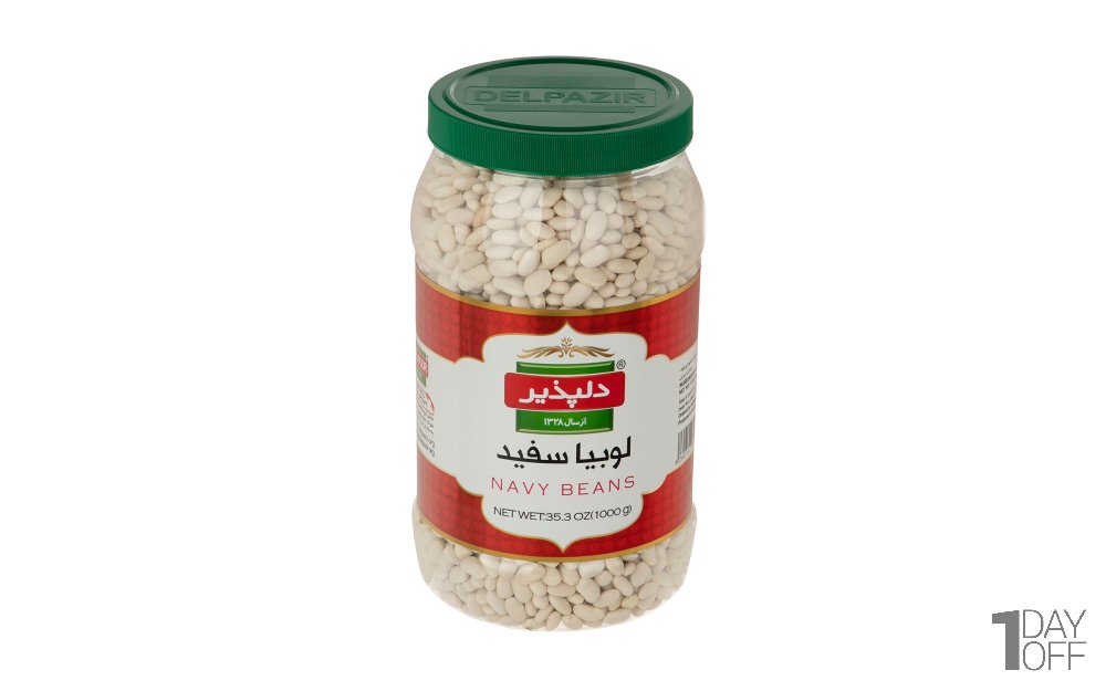 لوبیا سفید دلپذیر مقدار 1 کیلوگرم