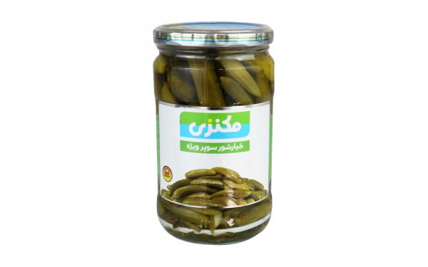 خیارشور سوپر ویژه مکنزی مقدار 680 گرم