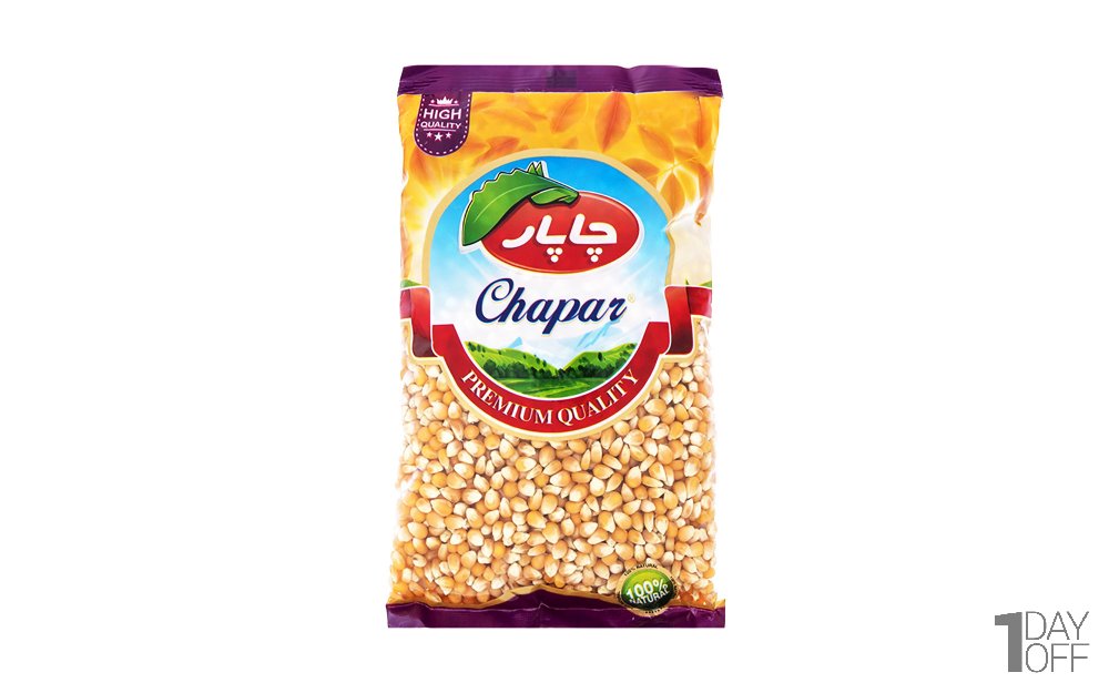 ذرت خشک چاپار مقدار 900 گرم
