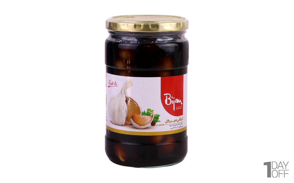ترشی سیرگل بیژن مقدار 670 گرم