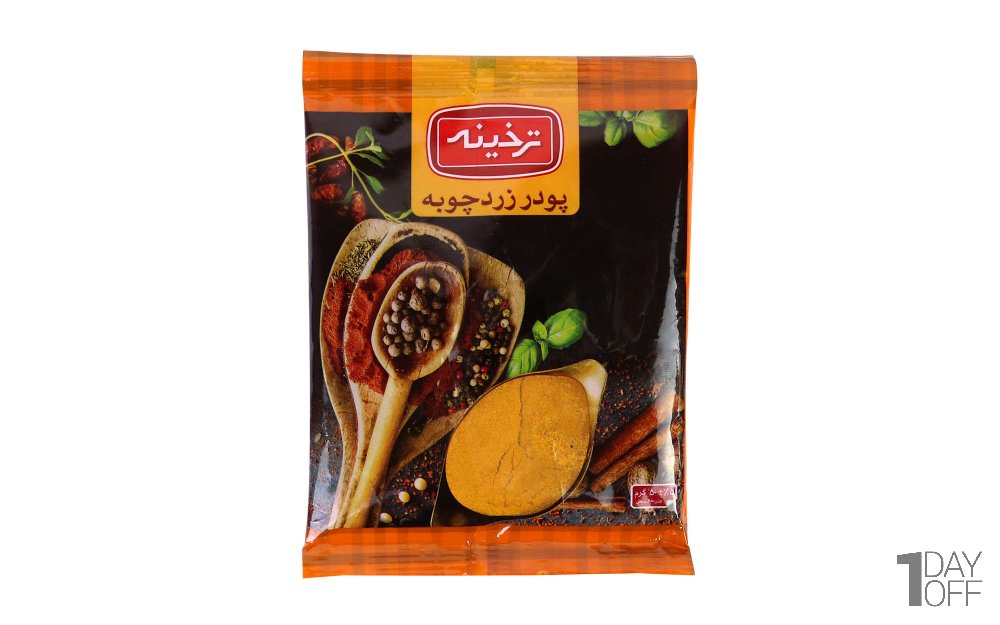پودر زردچوبه ترخینه مقدار 50 گرم
