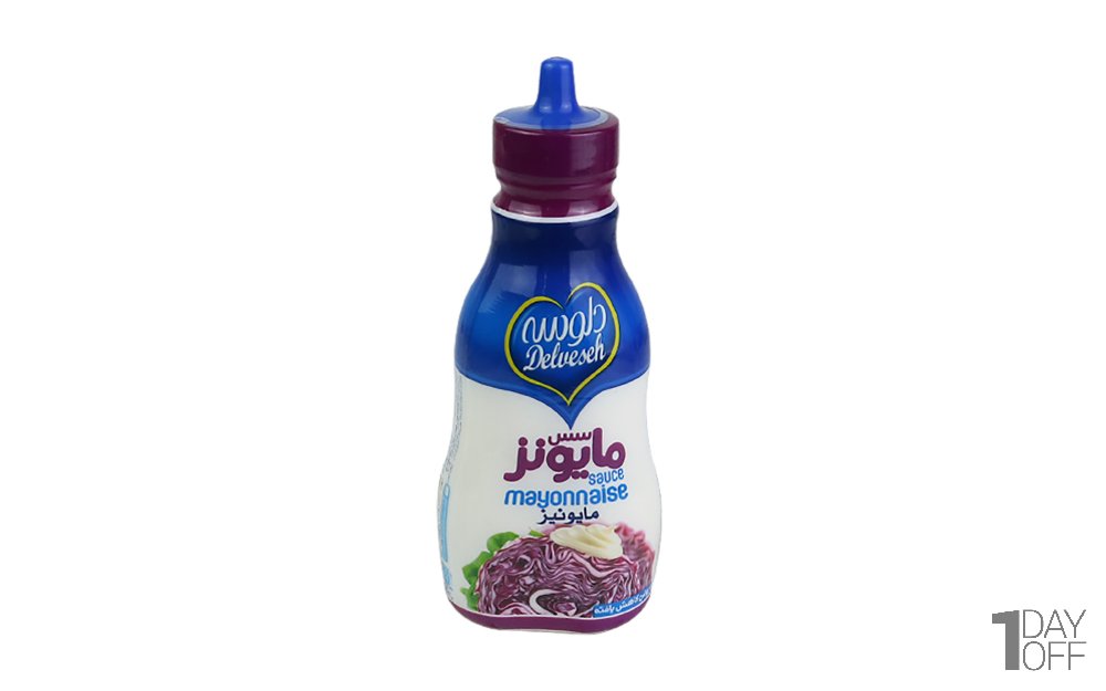 سس مایونز کم‌چرب فشاری دلوسه مقدار 380 گرم