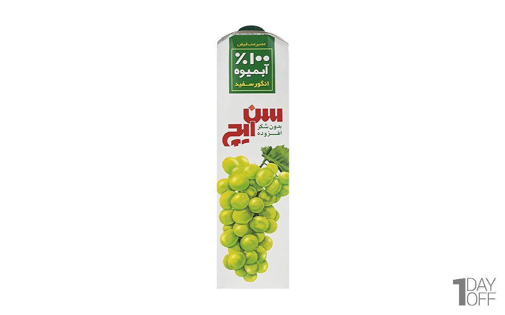 آبمیوه انگور سفید سن‌ایچ مقدار 1 لیتر