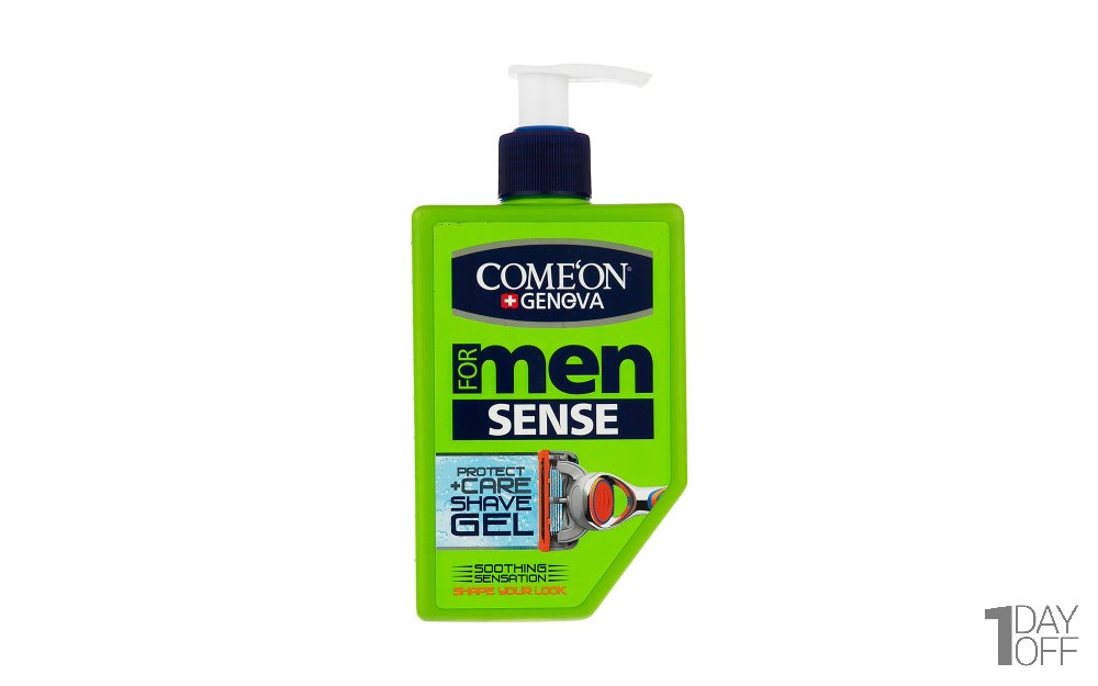 ژل اصلاح آقایان کامان مدل sense مقدار 260 میلی‌لیتر