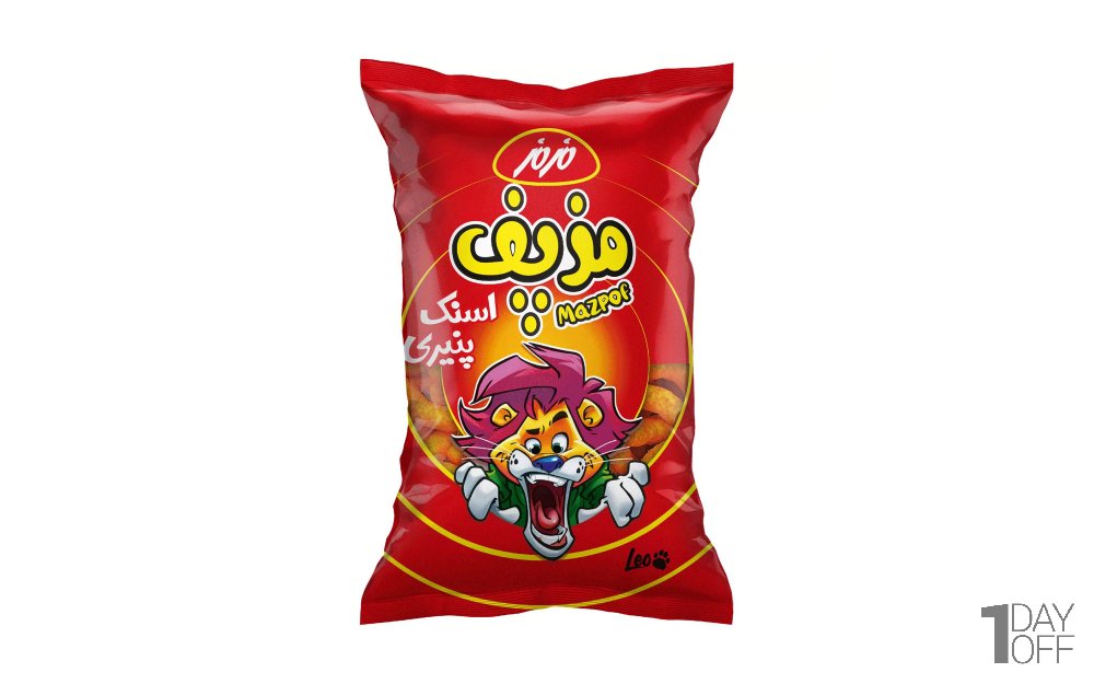 اسنک پنیری مزپف مزمز مقدار 65 گرم