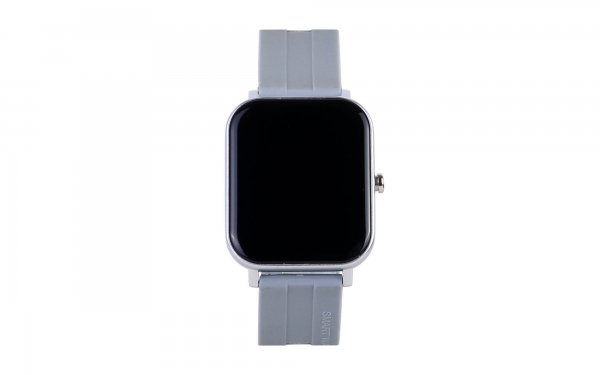 ساعت هوشمند طرح اپل رنگ خاکستری روشن مدل F22