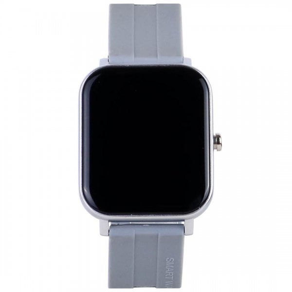 ساعت هوشمند طرح اپل رنگ خاکستری روشن مدل F22
