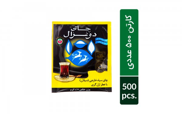 چای کیسه‌ای معطر انولوپ‌دار دوغزال بسته 500 عددی