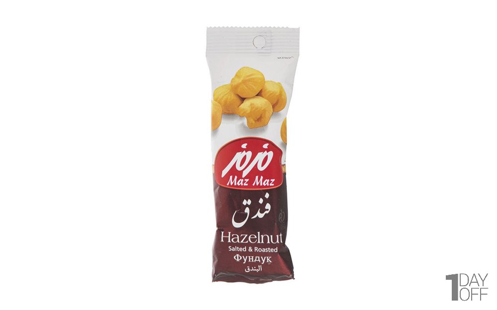 مغز فندق نمکی مزمز مقدار 30 گرم