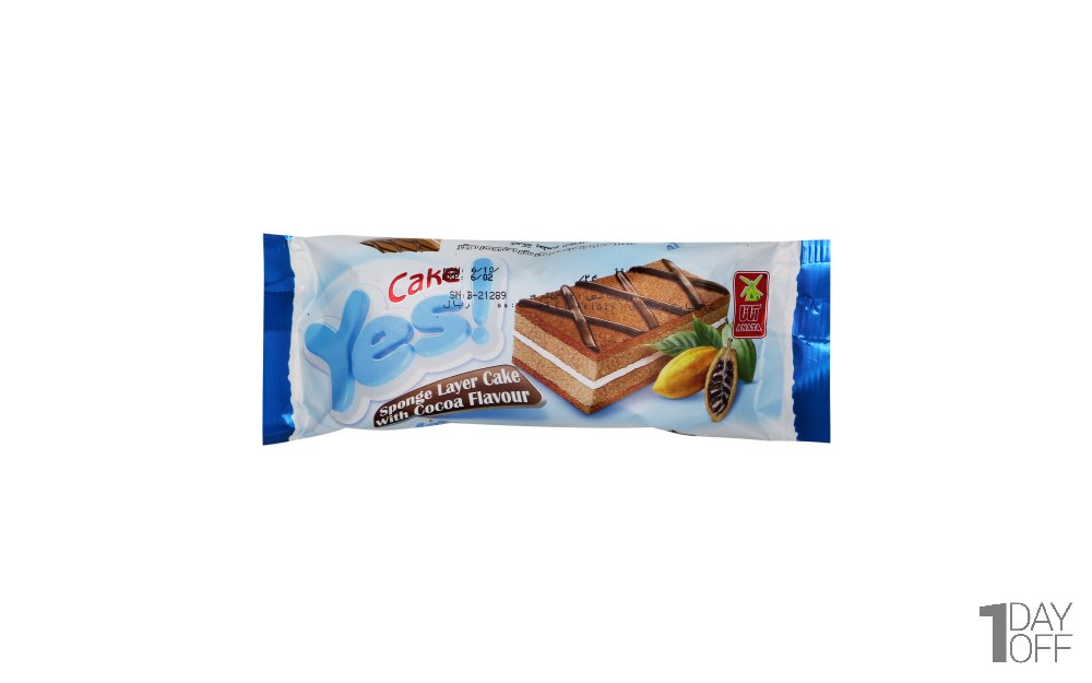 کیک لایه‌ای کرم‌دار با طعم کاکائو آناتا مقدار 50 گرم