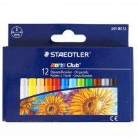 پاستل روغنی 12 رنگ استدلر (Staedtler) مدل 241NC12